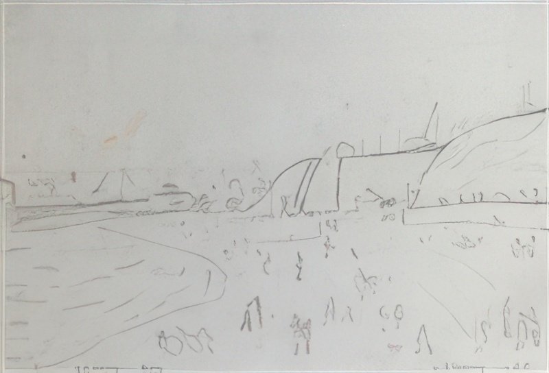 L S Lowry Figures On A Beach 2 A4 Art Photo Print 1