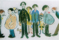 L S Lowry Figures On A Street(1) A4 Photo Print 1