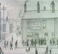 L S Lowry Fish And Chip Shop, Cleaton Moor A4 Photo Print 1