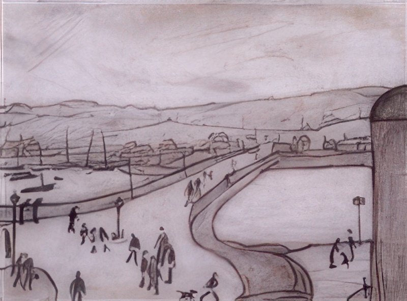 L S Lowry Fishing Village, Londondery A4 Photo Print 1