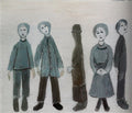 L S Lowry Five Figures(2) A4 Photo Print 1