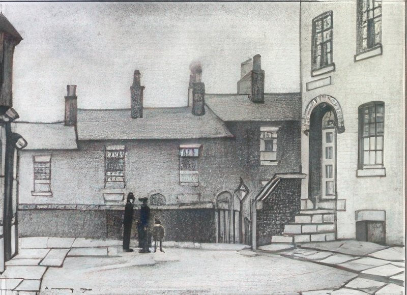 L S Lowry Garden Place, Tutbury Street, Ancoats A4 Photo Print 1