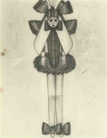 L S Lowry Girl With Bows(1) A4 Photo Print 1