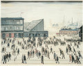 L S Lowry Going To The Match 2 A4 Art Photo Print 1