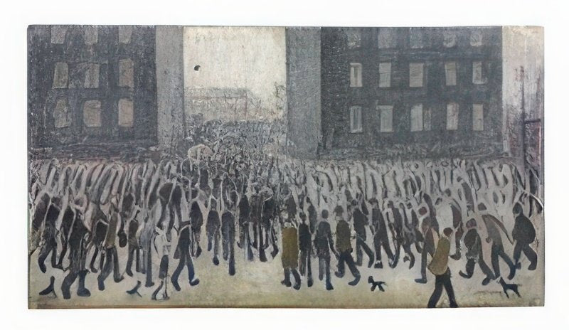 L S Lowry Going To The Match 1 A4 Art Photo Print 1