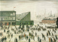 L S Lowry Going To The Match(2) A4 Photo Print 1