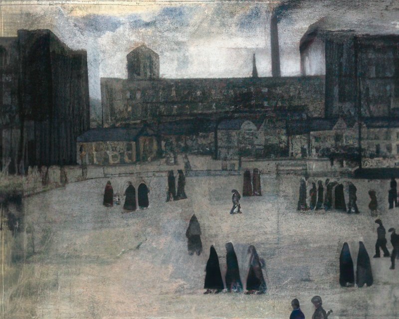 L S Lowry Going To The Mill(2) A4 Photo Print 1