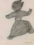 L S Lowry Grotesque Figure 1 A4 Art Photo Print