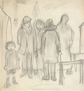 L S Lowry Group Of Figures 2 A4 Art Photo Print 1