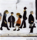 L S Lowry Group Of People(1) A4 Photo Print 1