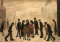 L S Lowry Group Of People 3 A4 Art Photo Print 1