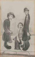 L S Lowry Group Of People(6) A4 Photo Print 1