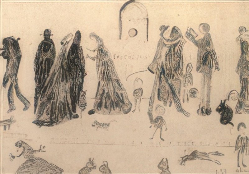 L S Lowry Group Of People 7 A4 Art Photo Print 1