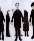 L S Lowry Group Of Six People(1) A4 Photo Print 1