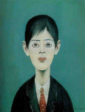 L S Lowry Head Of A Boy 2 A4 Art Photo Print