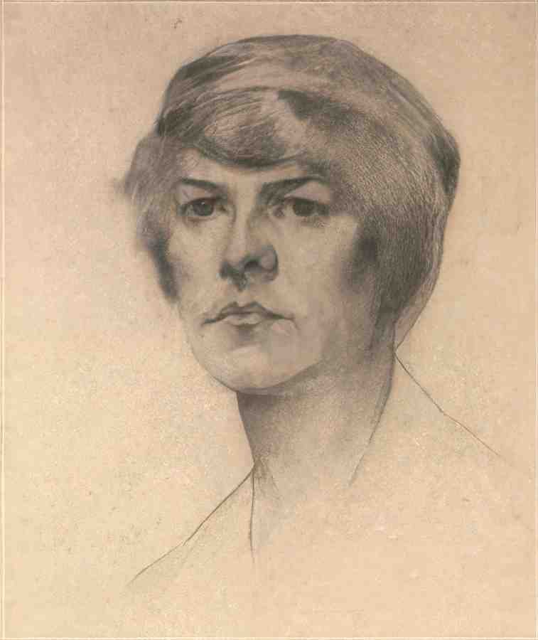 L S Lowry Head Of A Girl 1 A4 Art Photo Print