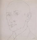 L S Lowry Head Of A Man(10) A4 Photo Print 1