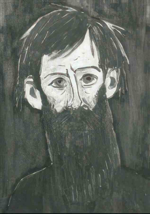 L S Lowry Head Of A Man(13) A4 Photo Print