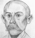 L S Lowry Head Of A Man(15) A4 Photo Print 1