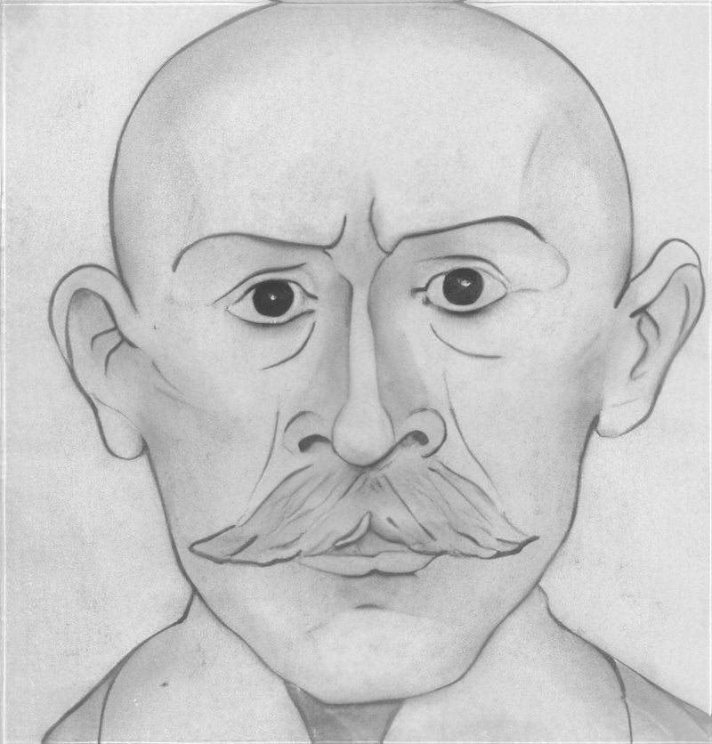 L S Lowry Head Of A Man 16 A4 Art Photo Print 1