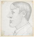 L S Lowry Head Of A Man(2) A4 Photo Print 1