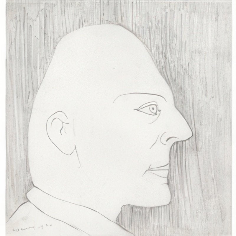 L S Lowry Head Of A Man 3 A4 Art Photo Print 1