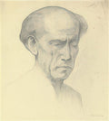 L S Lowry Head Of A Man 4 A4 Art Photo Print 1
