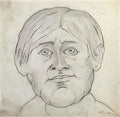 L S Lowry Head Of A Man(5) A4 Photo Print 1