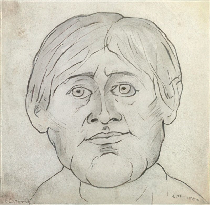 L S Lowry Head Of A Man(5) A4 Photo Print 1
