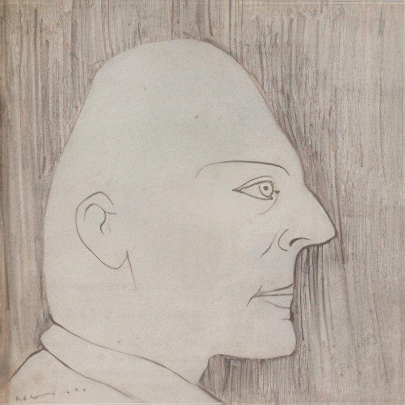 L S Lowry Head Of A Man(6) A4 Photo Print 1