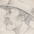 L S Lowry Head Of A Man(7) A4 Photo Print 1