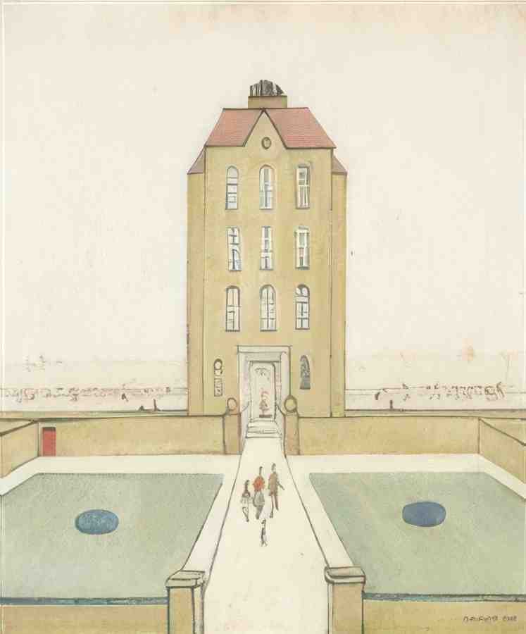 L S Lowry House By The Sea 1 A4 Art Photo Print