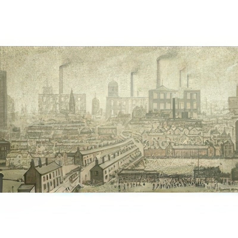 L S Lowry Industrial Landscape 3 A4 Art Photo Print 1
