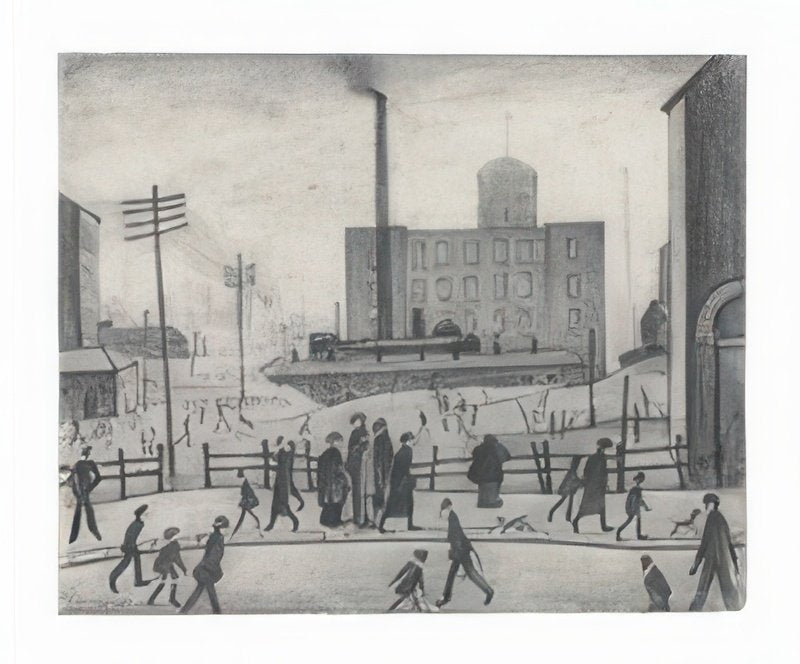 L S Lowry Industrial Scene 2 A4 Art Photo Print 1