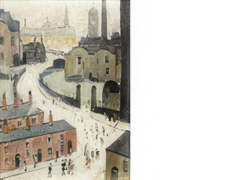 L S Lowry Industrial Scene(1) A4 Photo Print 1