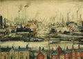 L S Lowry Industrial Scene 3 A4 Art Photo Print 1