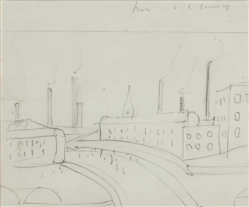 L S Lowry Industrial Scene(6) A4 Photo Print 1