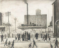 L S Lowry Industrial Scene(7) A4 Photo Print 1