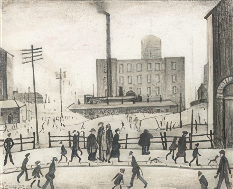 L S Lowry Industrial Scene 7 A4 Art Photo Print 1