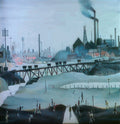 L S Lowry Ironworks 1 A4 Art Photo Print 1