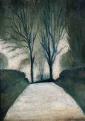 L S Lowry Judy Lane, Ridge Hill, Sutton, Macclesfield A4 Photo Print