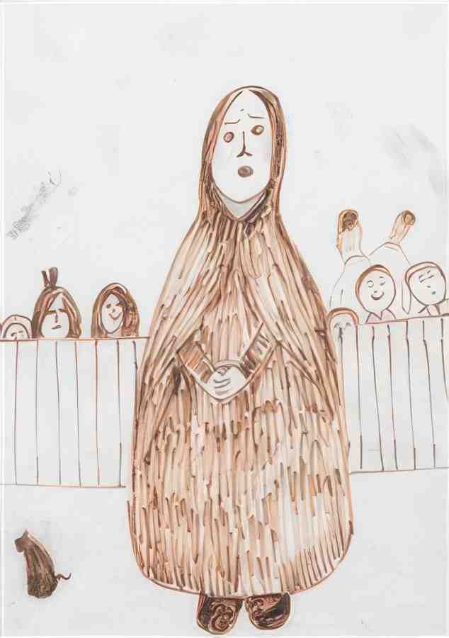 L S Lowry Lady In Trouble 1 A4 Art Photo Print