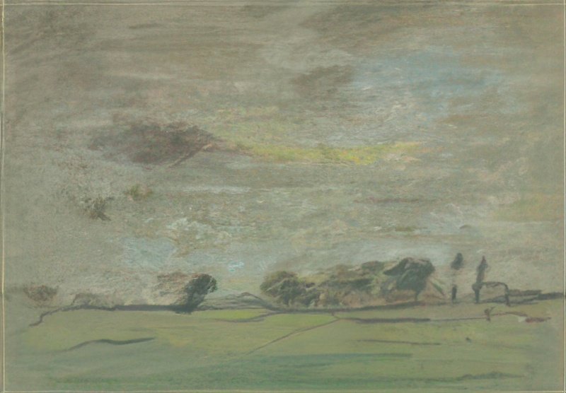 L S Lowry Landscape With Figures (2) A4 Photo Print 1