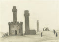 L S Lowry Landscape With Figures, Workington A4 Photo Print 1