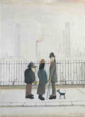 L S Lowry Landscape With Figures(1) A4 Photo Print 1