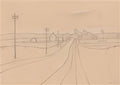 L S Lowry Landscape, Lytham A4 Photo Print 1