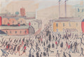 L S Lowry Leaving Work 1 A4 Art Photo Print 1