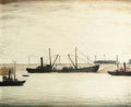 L S Lowry Lowestoft Harbour 1 A4 Art Photo Print 1