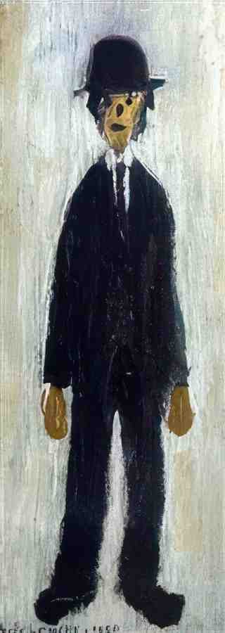 L S Lowry Man By Himself(1) A4 Photo Print