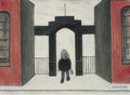 L S Lowry Man Going To Work (Figure In A Gateway) A4 Photo Print 1